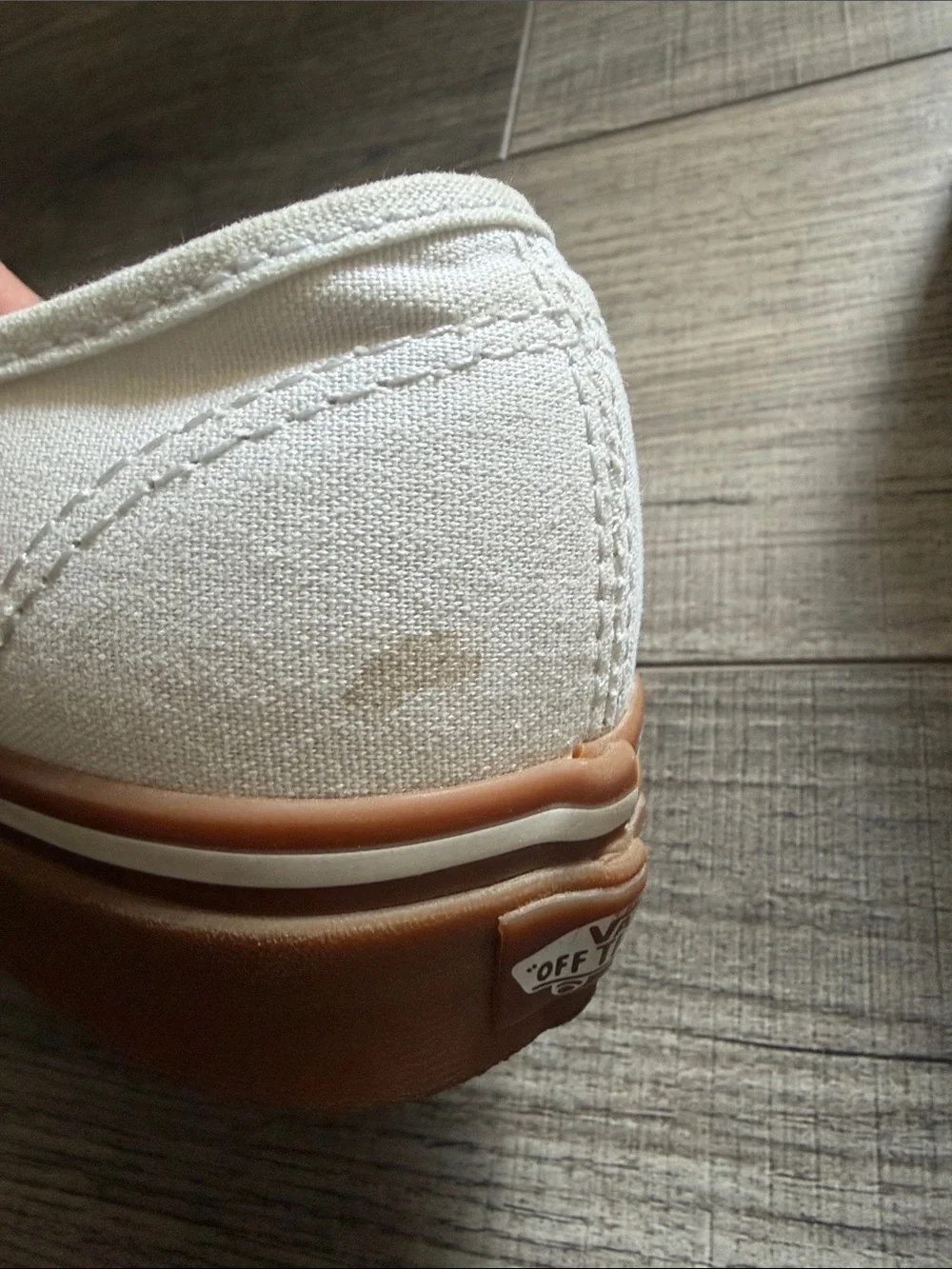 Vans white low
